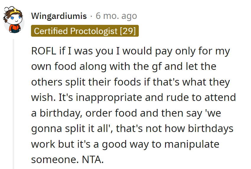 Birthday surprise or manipulation? Not the AH.