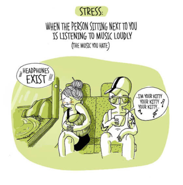 10. It’s more frustrating when another person is jamming out to music that you hate