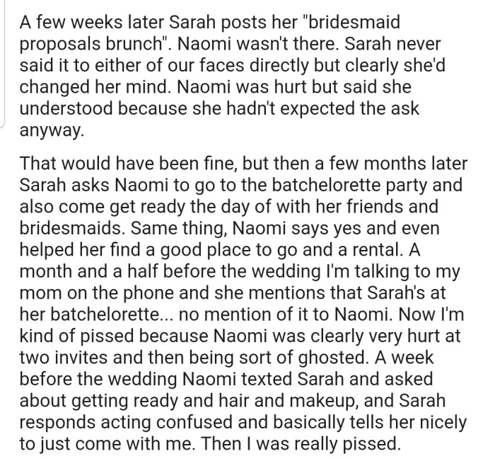 When Sarah posted her 