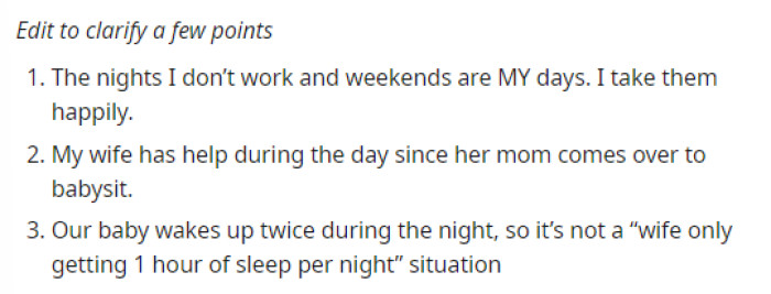 He added a few edits after reading the comments and clarified several points.