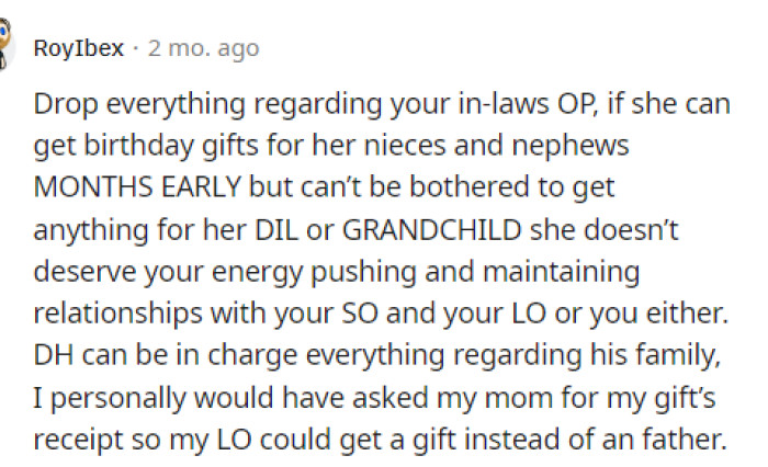 MIL doesn't deserve to have OP in her life, and everyone here pretty much agrees with her on that one.