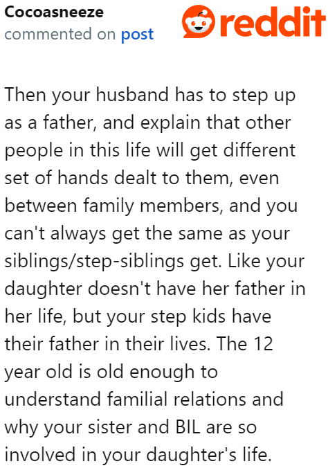 It’s a reality that not everything can be equal among step-siblings, especially if one side of the family is willing to give more.