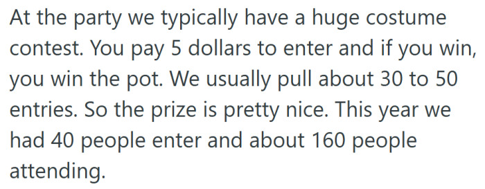 The frat’s annual Halloween contest had become a big draw, complete with entry fees, a crowd, and a serious payout.