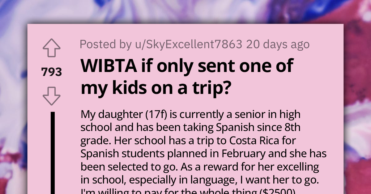 Mother Struggles To Balance Daughter's Educational Trip To Costa Rica With Son's Desire For A Family Vacation