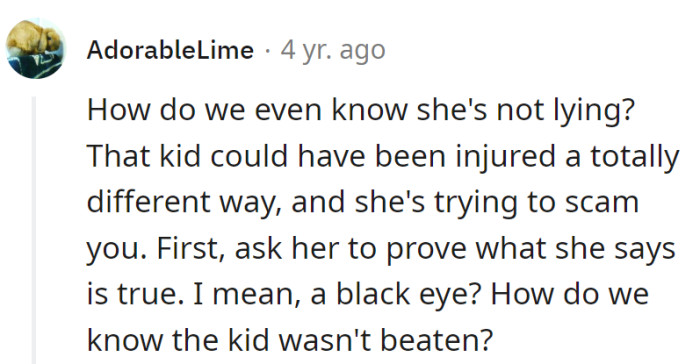 The 'Black Eye Mystery'—a tale that calls for proof!