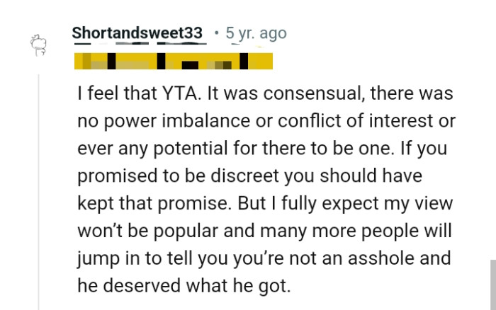 And the comments from other Redditors roll in...