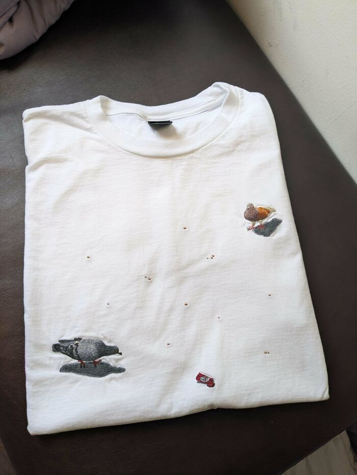 "Pigeons On A T-Shirt"