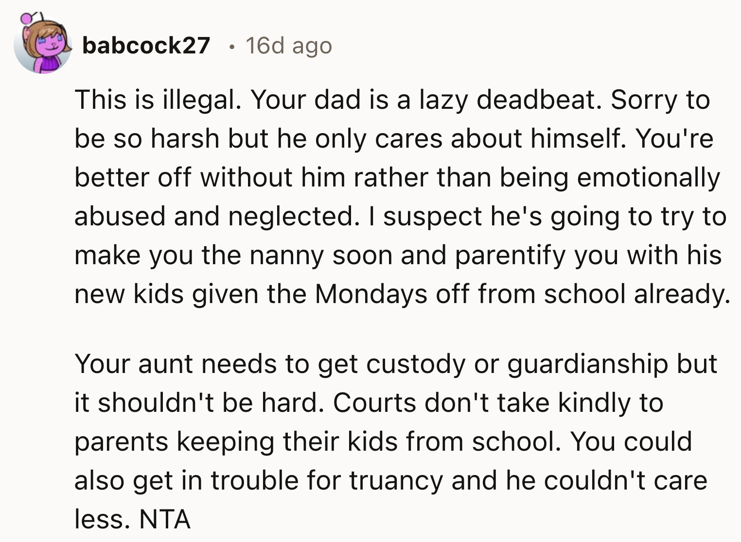 It Is Illegal What OP's Dad Is Doing