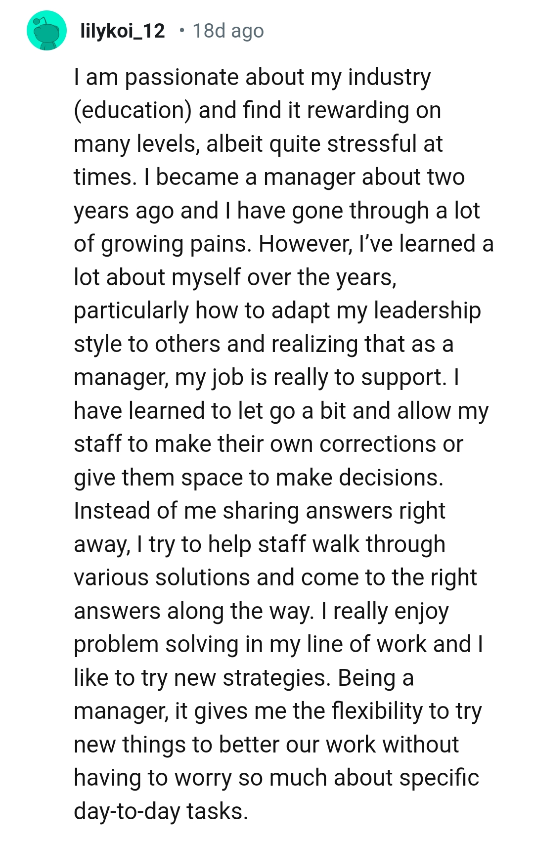 15. Learning a lot about oneself over the years