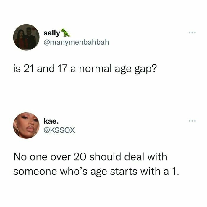40. Age gap!