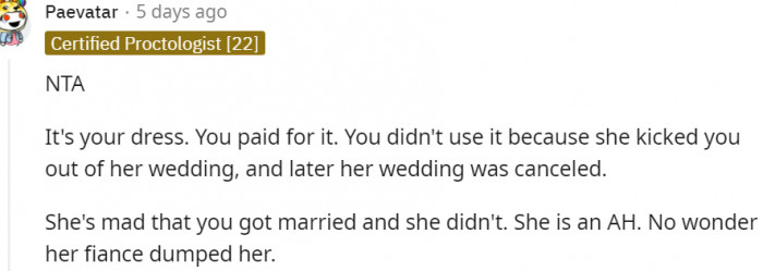 9. No wonder her fiancé dumped her