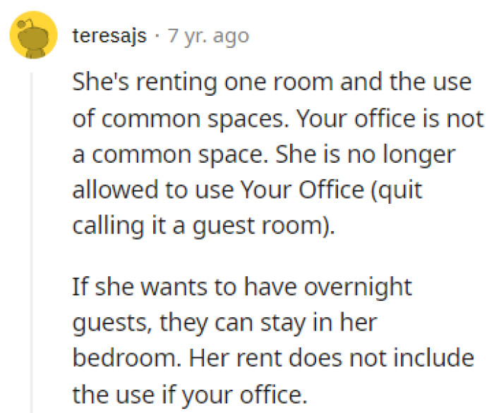 The office isn't a common space