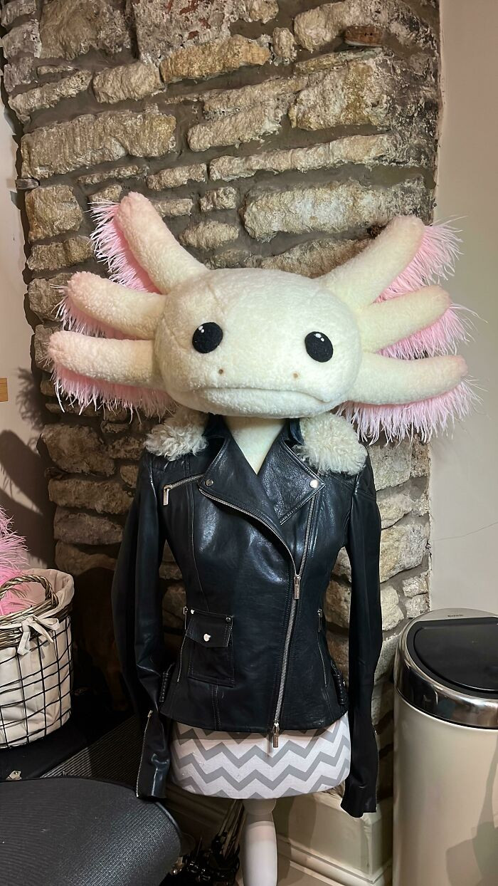 38. Making An Axolotl Head For Your Mannequin Counts As Craft, Right?