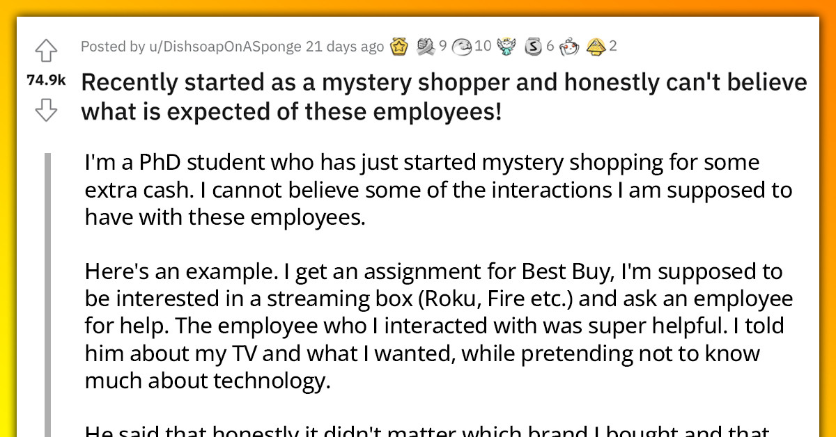 Former Secret Shopper Quits The Trade After Realizing How Unfair The System Is To The Workers