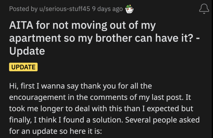 OP posted an update a week later