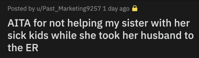 OP felt it was unfair to ask this much of her when she has never even babysat any of her nieces and nephews.