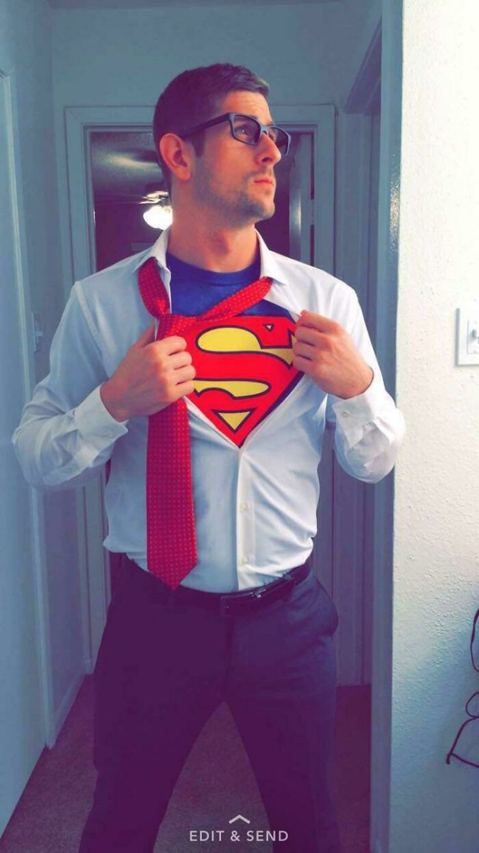 20. Last Years Last Minute Clark Kent Costume
