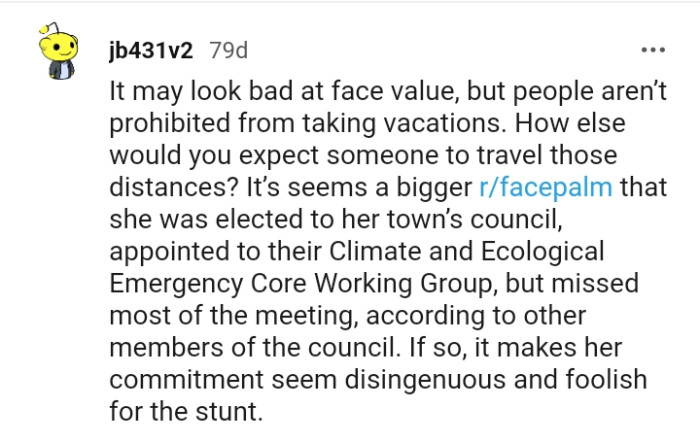 And below, we have the comments