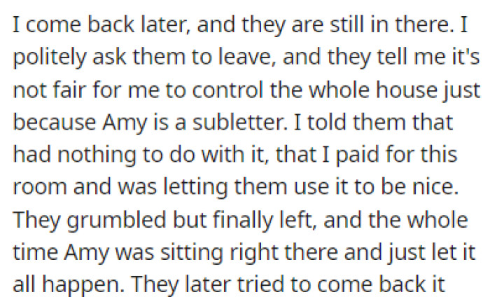 After an argument, the parents finally budged