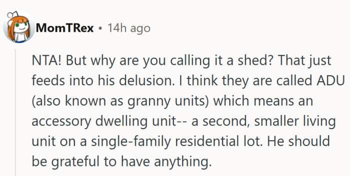 “Granny unit” might not sound glamorous, but it sure beats “shed.” Marketing really is everything.