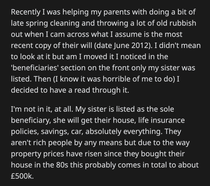 OP Was Unsure If His Anger Towards His Parents Was Valid