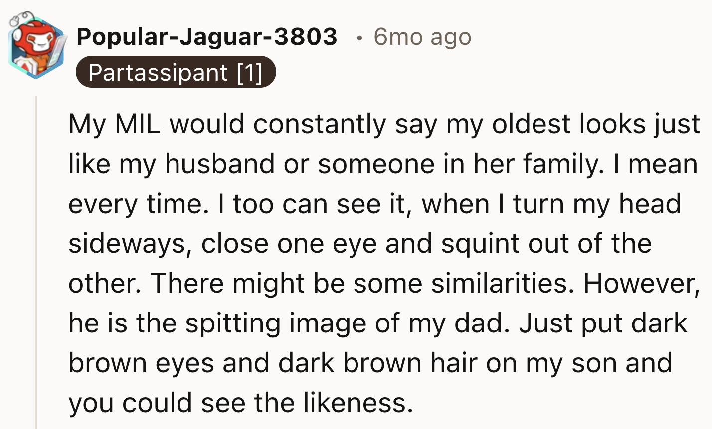 Her MIL Would Always Tell Her That Her Baby Looks Like Husband
