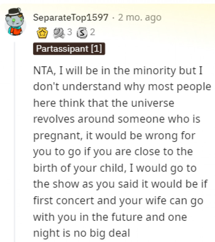 The comments on this post were all over the place