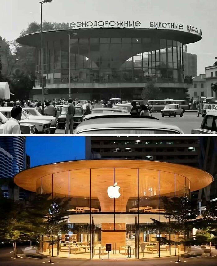 "Similarity Between Apple Stores And Soviet-Era Architecture"