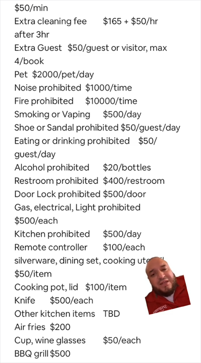 One TikToker recently posted a video calling out his over-the-top Airbnb host.
