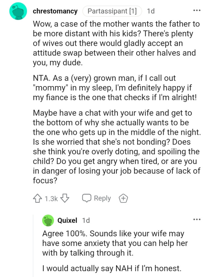 Having a chat and getting to the bottom of why she behaved like that