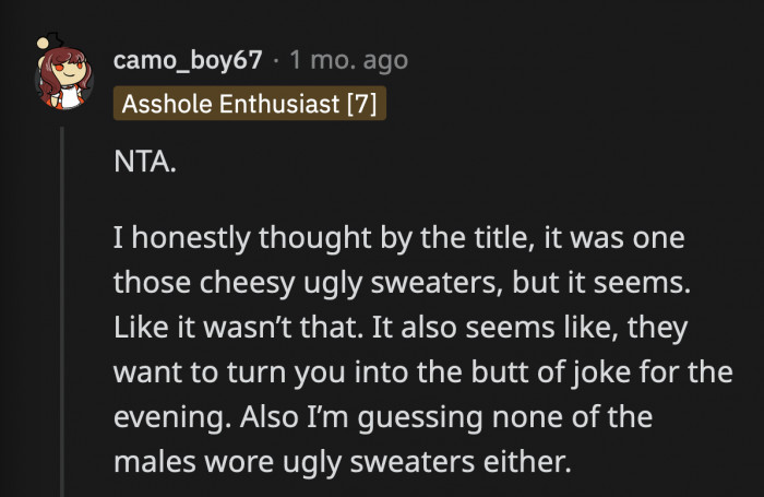 It's a tradition designed to humiliate the women who want to be a part of their family