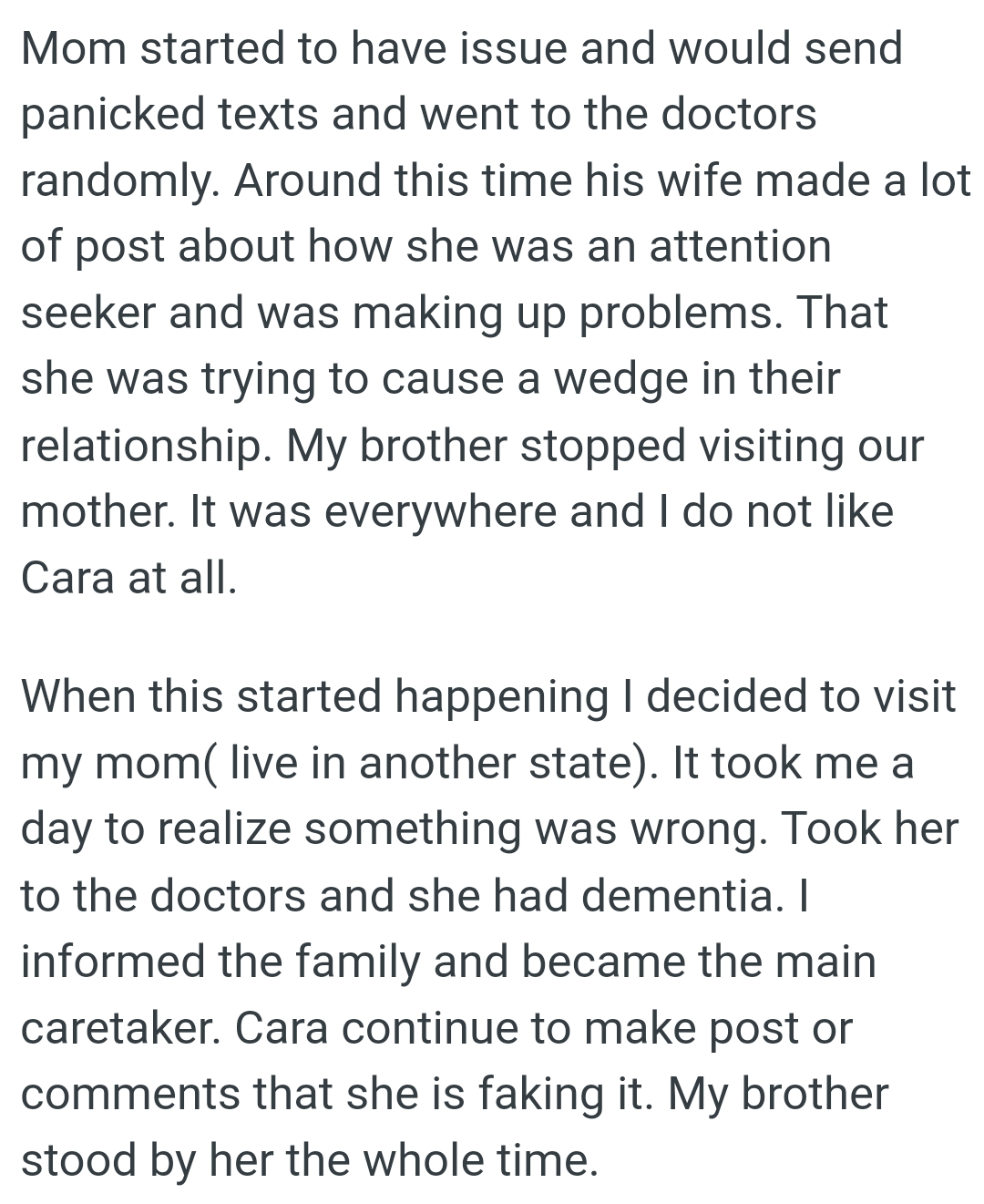 It Was Everywhere, and the OP Does Not Like His Sister-in-Law at All