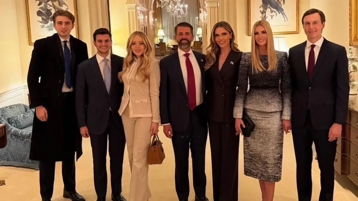 Trump family home scene, Barron and relatives celebrate close-knit family bonds at dinner