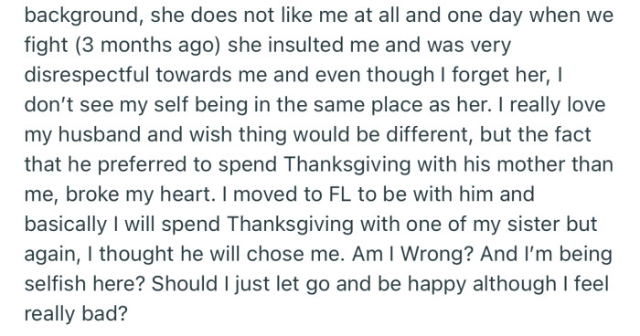 This Decision Hurts Because OP and MIL Are Not on Good Terms, So It Feels Like She Has Won This Round