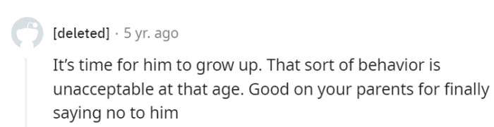 He deserves to be told 