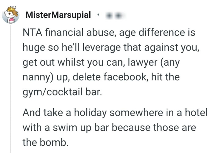 The OP should take a holiday somewhere in a hotel