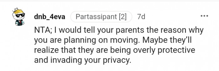 They'll realize they are being overprotective