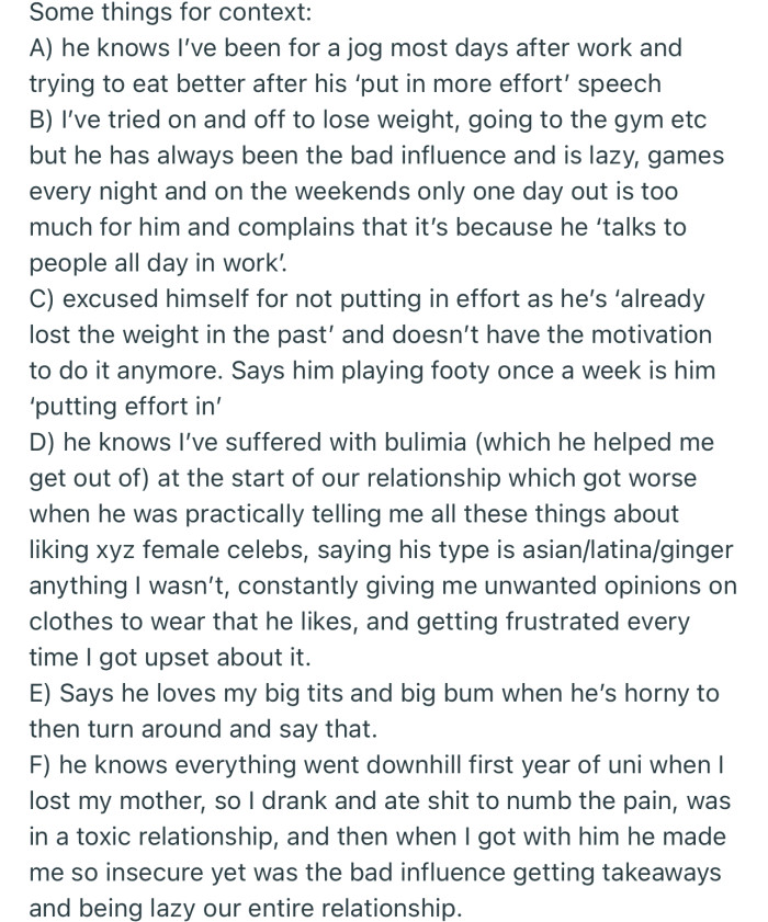 Some things for context