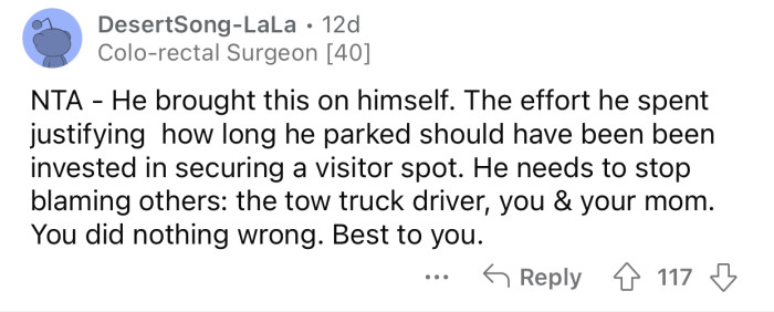 OP did nothing wrong.