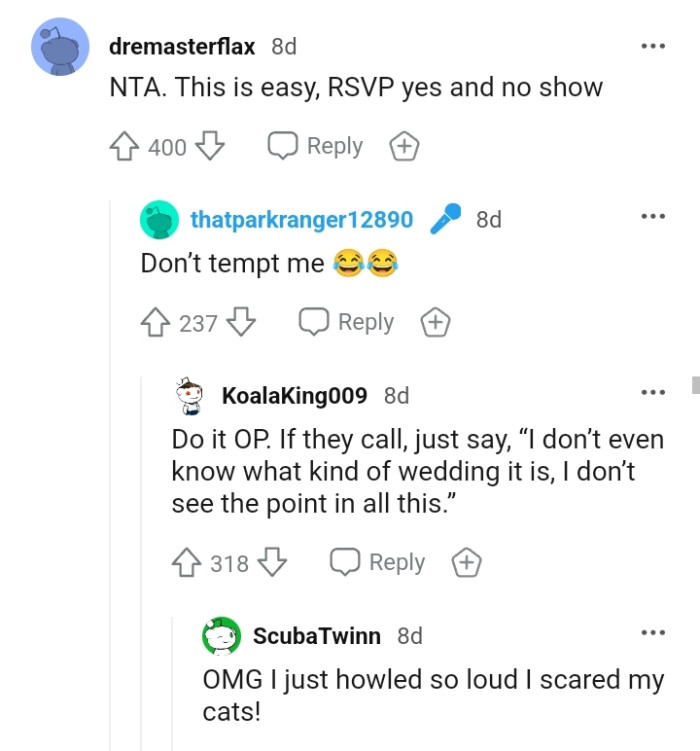 I don't even know what kind of wedding it is