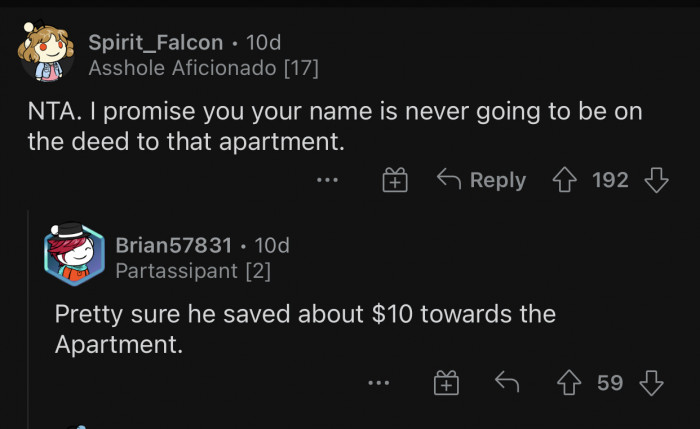 All those years of “saving” gone to waste.