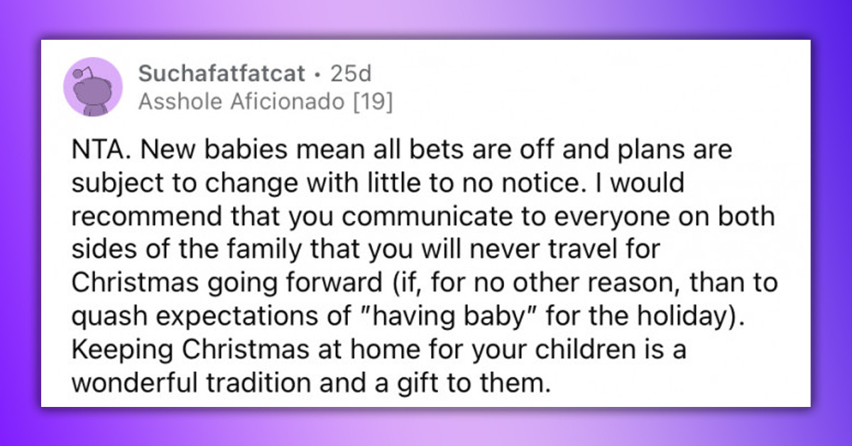 Reddit Comes For Grandma Throwing A Tantrum Over Not Getting To See Her Grand-Baby For Christmas