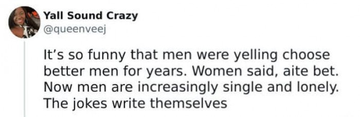 From the mouths of men into the ears of women.