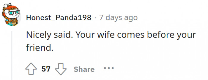 Again, happy wife? Happy life!