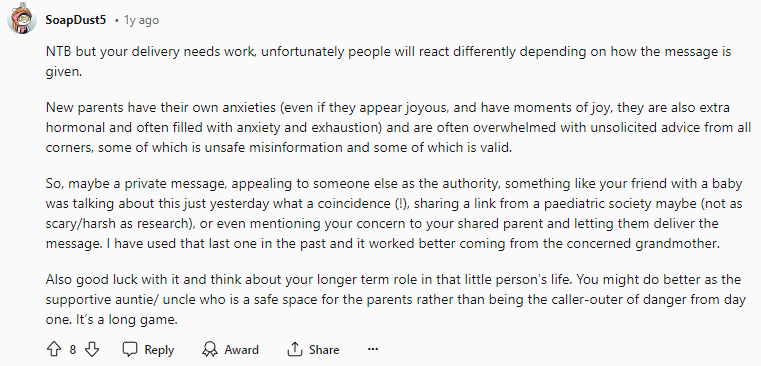 NTB but your delivery needs work