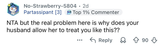 The real problem is your husband.