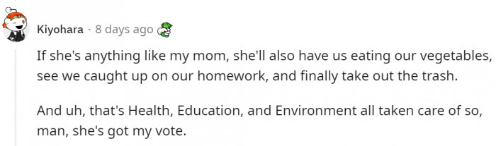 This mom has got our vote