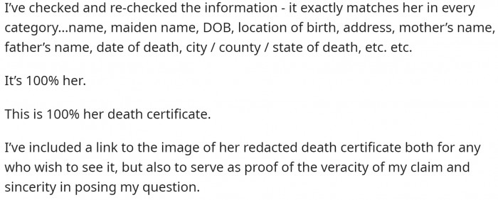 OP rechecked the information and it was true