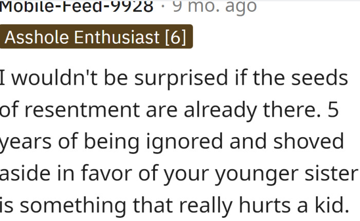 The seeds of resentment may already be there