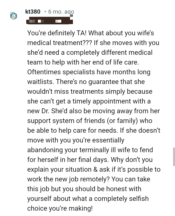 The OP Should Be Honest with Himself